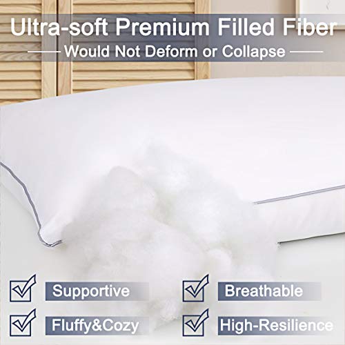 Cooling Bed Pillows Set of 2 - Soft Microfiber for All Sleepers
