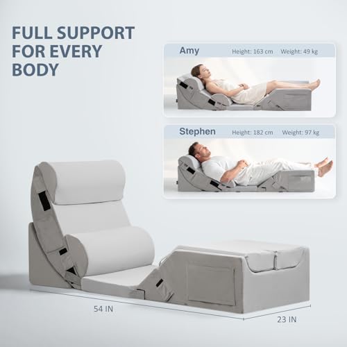 Orthopedic Wedge Pillow Set for Back Surgery Recovery - 6PCS