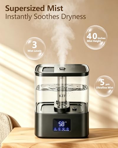 4L Top Fill Cool Mist Humidifier for Bedroom & Large Room