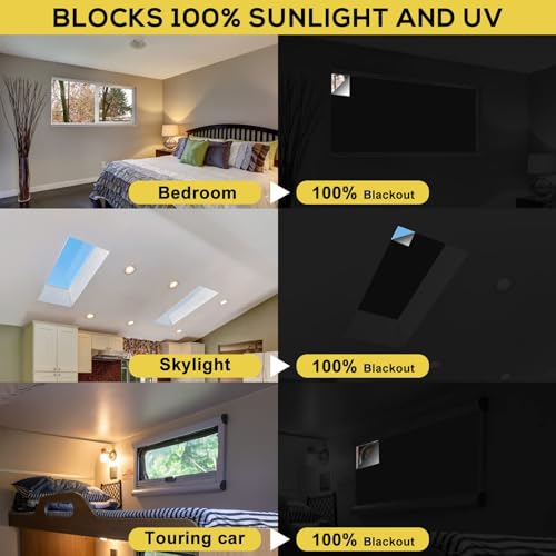 Portable Blackout Curtains 100% Light Blocker 118x57” Shades