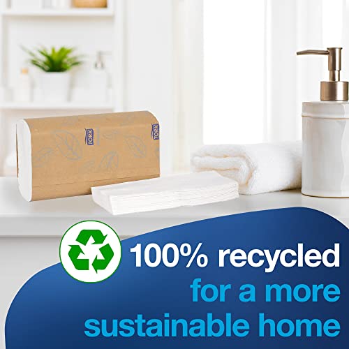 Soft 2-Ply Multifold Paper Hand Towels, White - 16 Packs x 189 Towels