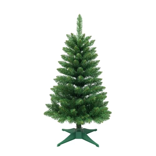 3ft Pre-Lit Tabletop Artificial Christmas Tree with Lights & Stand