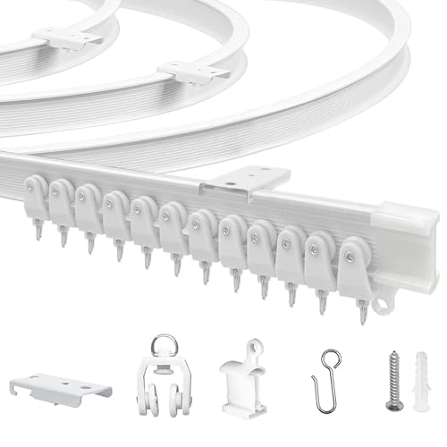 Flexible 9.8ft Ceiling Curtain Track System for Room Dividers and RVs