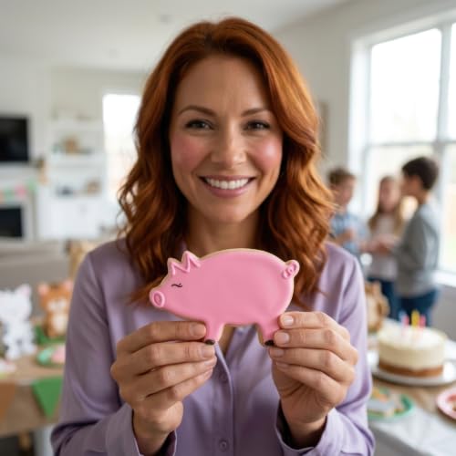 Ann Clark Pig Cookie Cutter, 3-3/4 inch, Made in USA