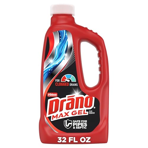 Drano Max Gel Drain Clog Remover and Cleaner, 32 Oz