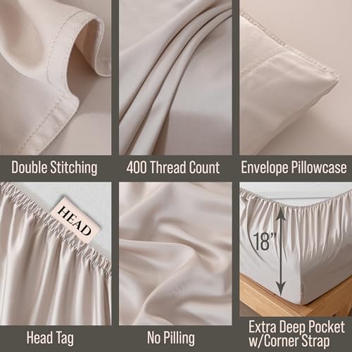 Bella Coterie Luxury Bamboo Viscose King Sheet Set - 18" Deep Pocket