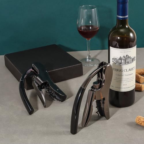 Rabbit Wine Opener Set with Foil Cutter - Heavy-Duty Zinc Alloy Sommelier Corkscrew