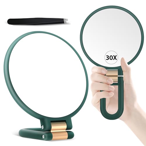 B Beauty Planet 30X Magnifying Mirror, Hand Mirror with Handle,