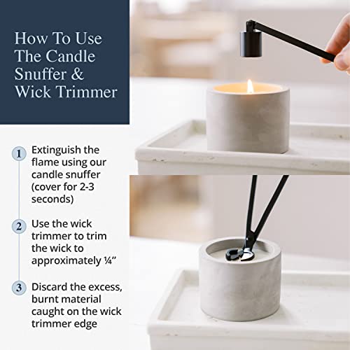 Candle Wick Trimmer and Snuffer Set - 6 Colors Available