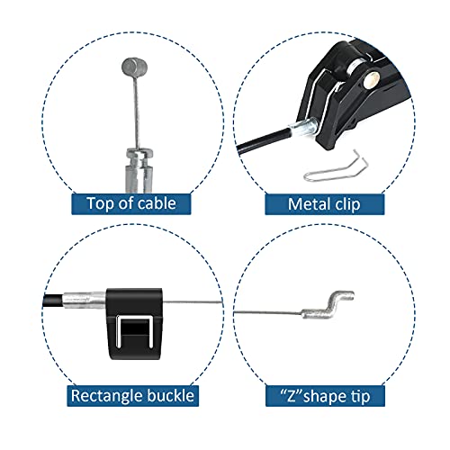 Recliner Handle and Cable Replacement Kit for Sofas & Couches - 2 Pack