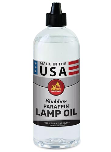 Clear Paraffin Lamp Oil - Smokeless Odorless Clean Burning Fuel, 32 oz