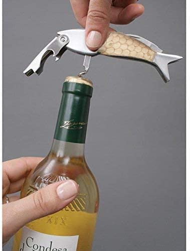 FAFAXOXO Unique Fish Corkscrew Wine Opener - Professional Waiters Bottle Opener