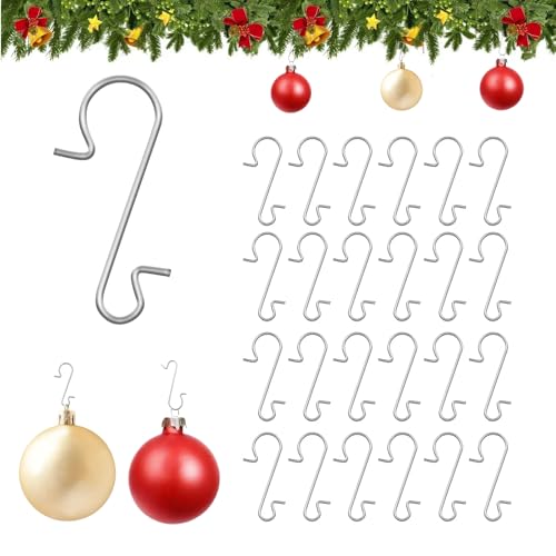 120PCS Stainless Steel S-Shaped Ornament Hooks for Christmas