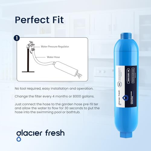Garden Hose Water Filter Pre-Filter for Pools, Spas & Hot Tubs (8,000 Gal)