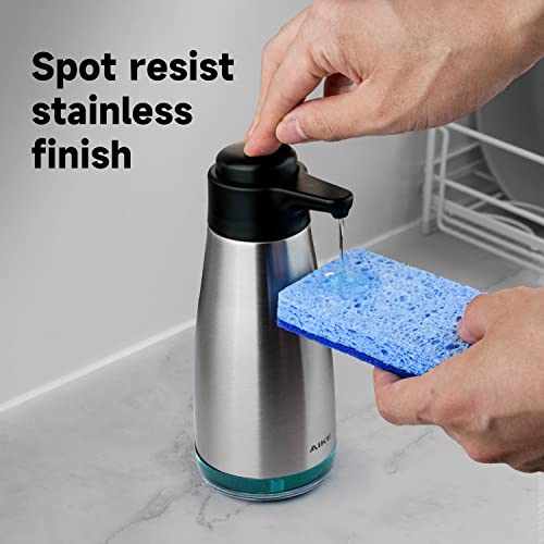 15oz Liquid Soap Dispenser, Stainless Steel Kitchen and Bathroom Pump