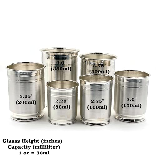 999 Pure Silver Drinking Glass - 100ml Hallmarked 99.9% Silver Cup