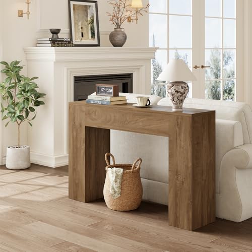 43-Inch Wood Console Table, Modern Farmhouse Entryway & Sofa Table