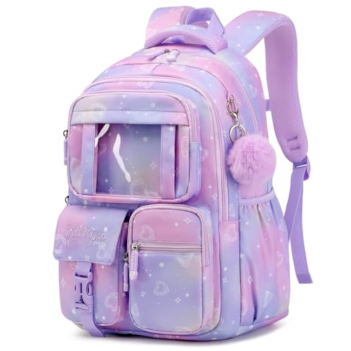 PIG PIG GIRL Kids School Backpack for Elementary Girls Book Bag
