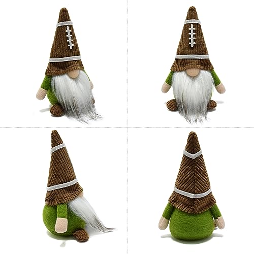 Football Rugby Gnome Plush Ornament Cute Sports Themed Tiered Tray Decor