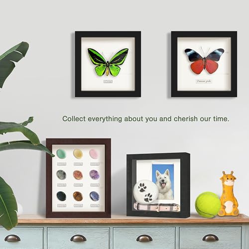 11x11 Inch Natural Oak Shadow Box Frame with Felt Back and Tempered Glass