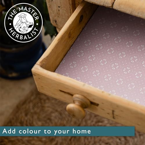 Neroli & Bergamot Scented Drawer Liners, Geometric Pink, 5 Large Sheets
