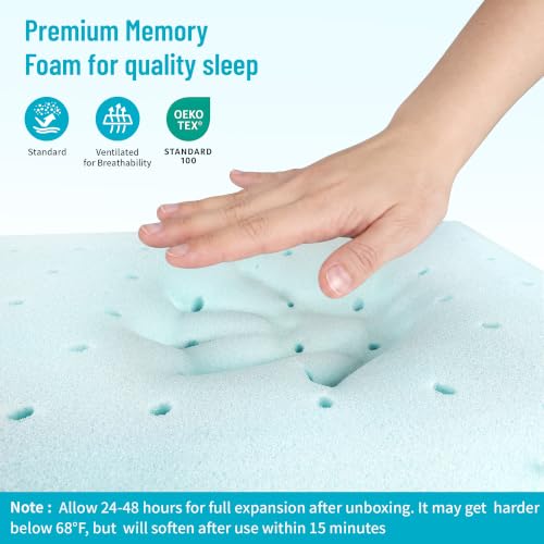 Memory Foam Pillow for Sleeping - Ergonomic Support, Standard Size