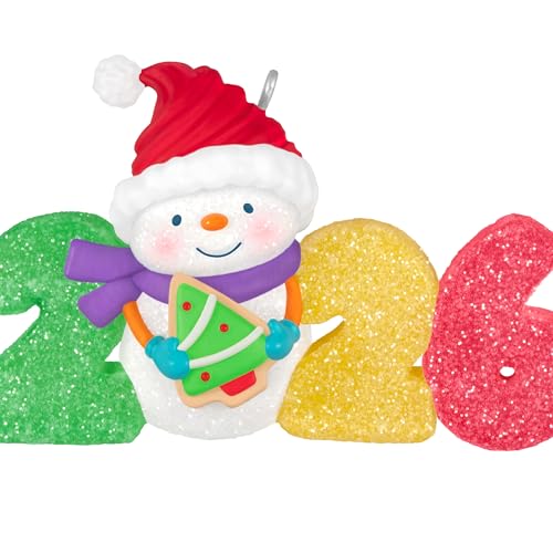Hallmark Keepsake Christmas Ornament 2026 Sweet Decade Snowman Candy Decor