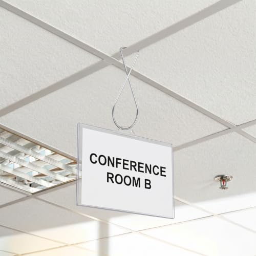 Drop Ceiling Tile Hooks T-Bar Hangers for Signs and Banners 30 Pack