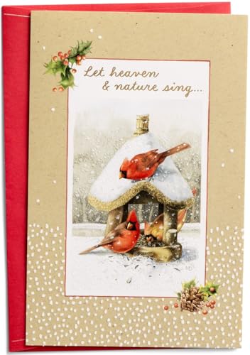 Christmas Card Set with Cardinal Artwork and Scripture - 18 Pack