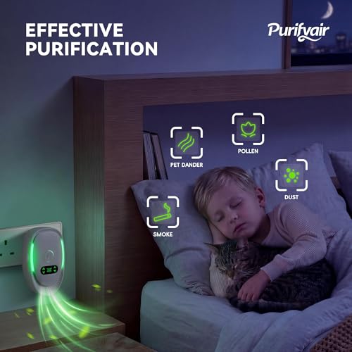 Negative Ion Air Purifier 3-Pack Small Portable Plug-In Air Freshener for Home