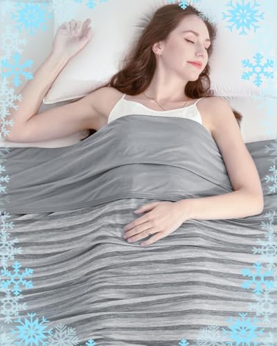 Ailemei Direct Cooling Throw Blanket for Hot Sleepers - 50"x70" Summer Blanket