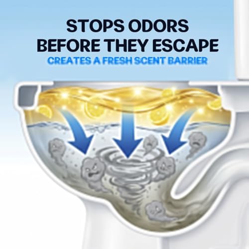 Natural Toilet Odor Eliminator Spray, Lemon Scent 2-Pack (4 Fl Oz)