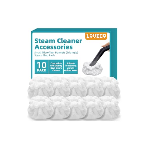 Microfiber Steam Cleaner Bonnet Pads - 10 Pack Washable Triangular Mop Covers