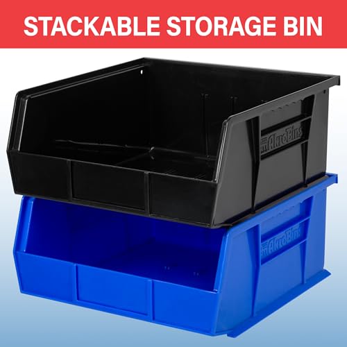 Clear Plastic Stackable Storage Bins 11x11x5 Inch 6-Pack