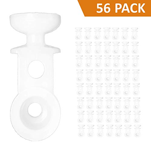 Snap-Type Ball Head Curtain Carriers for Ripple Fold Drapery (56 Pack)