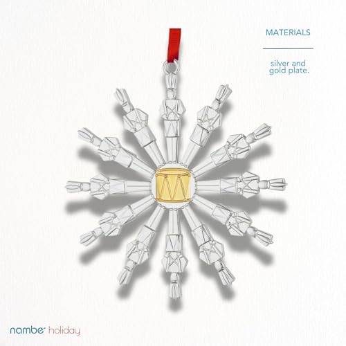 Nambé Twelve Days of Christmas Hanging Tree Ornament - 12 Drummers Drumming