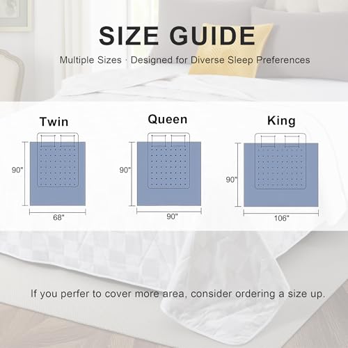 Lightweight 100% Cotton Comforter Queen Size | All-Season Bedspread