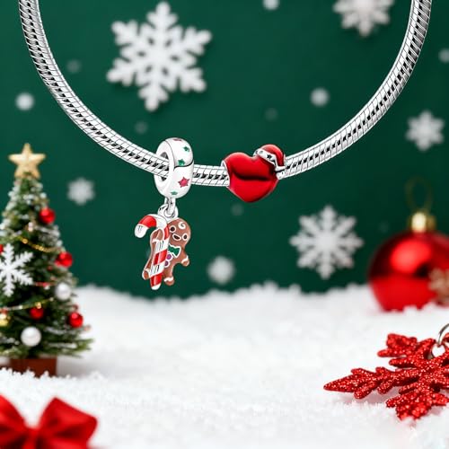 Sterling Silver Christmas Charm for Bracelets Family Jewelry Gift