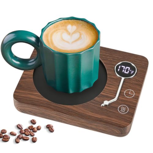 CEROBEAR DS1209 Vintage Phonograph Coffee Mug Warmer with 3 Temperatures & Auto Shut Off