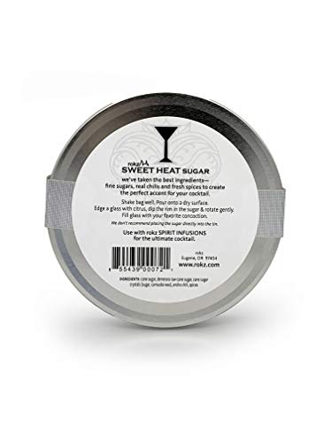 Rokz Sweet Heat Cocktail Sugar Rimmerz - 4 Ounce Pack for Glass Rim Decoration