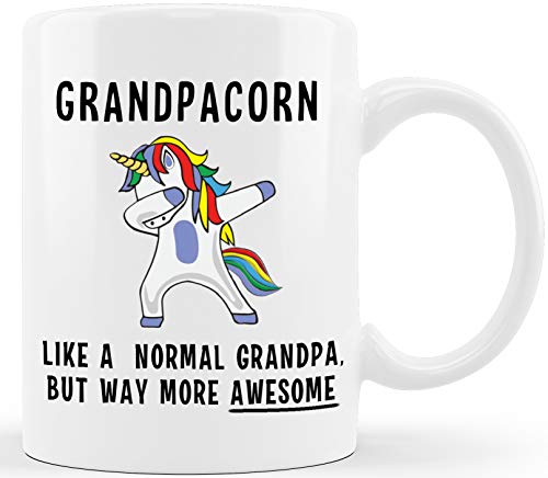 Grandpacorn Funny Grandpa Mug - Unique Coffee Cup Gift for Father's Day