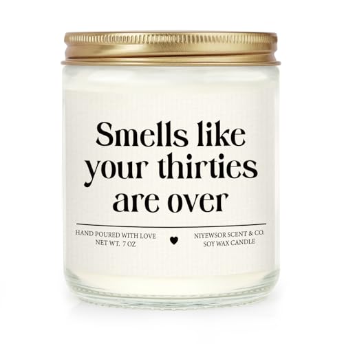 Funny 40th Birthday Scented Soy Candle - 7oz Lavender Aromatherapy Gift