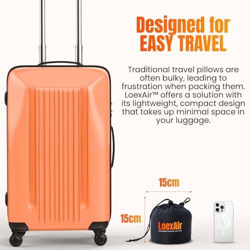 Hooded Pro Travel Pillow - Memory Foam Neck Support, Cotton Fabric