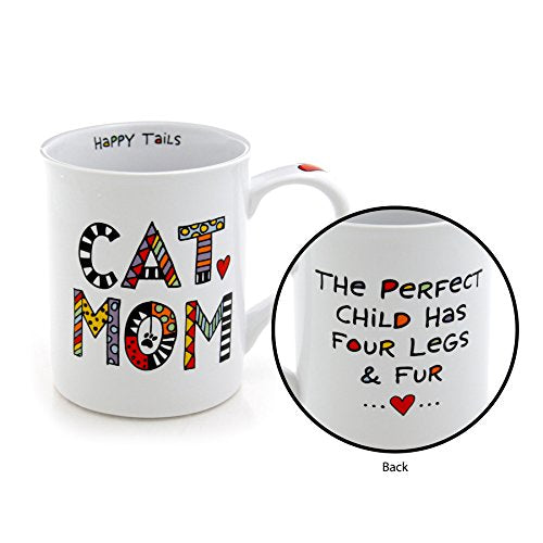 Cat Mom Porcelain Mug 16 oz (Our Name is Mud) — Enesco