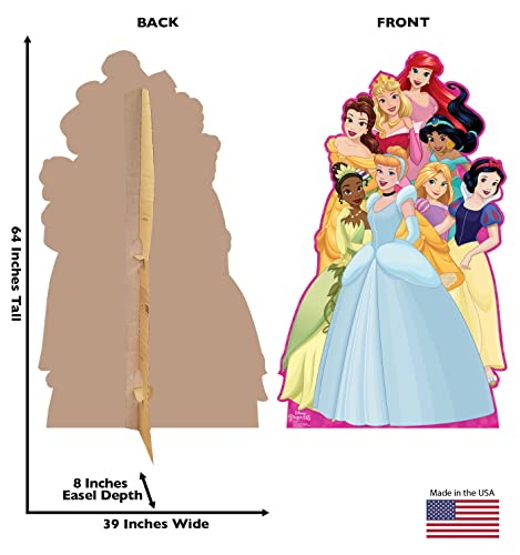 Life-Size Princess Cardboard Cutout Standup 39"W x 64"H Party Decoration