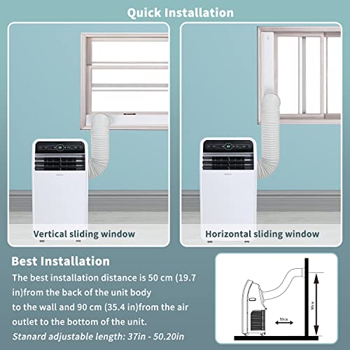 Portable Air Conditioner 12000 BTU 3-in-1 AC Unit for Rooms up to 450 Sq.Ft