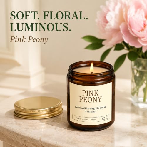Scented Soy Candles Set - 4 Pack, Long-Lasting Aromatherapy Jar Candles for Home