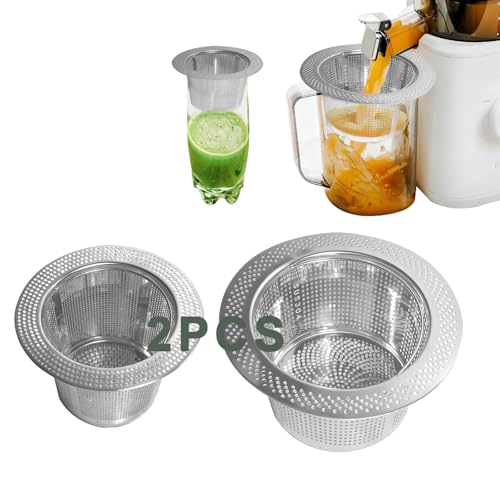 2-Piece Stainless Steel Pulp Strainer Set for Cold Press Juicers