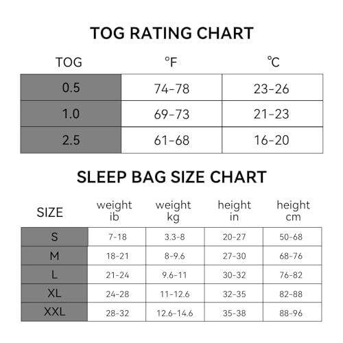BubblePanda Bamboo Toddler Sleep Sack 0.5 TOG Wearable Blanket (2T-3T)
