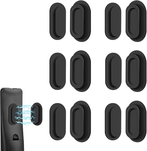 6 Pack Magnetic Remote Control Holder, Silicone Wall Mount for TV
